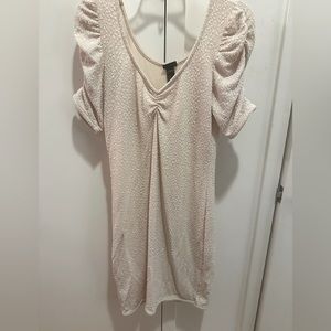 H&M Cream Glitter Dress ✨✨